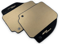 Beige Floor Mats For Ferrari 488 Spider 2015-2022 With Alcantara Leather - AutoWin