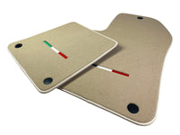 Beige Floor Mats For Ferrari 612 Scaglietti 2005-2011 Italian Edition - AutoWin