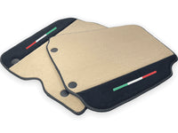 Beige Floor Mats For Ferrari 812 GTS (2019-2023) With Alcantara Leather