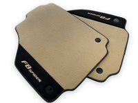 Beige Bilmatter For Ferrari F8 Spider 2019-2022 Med Alcantara Lær - AutoWin