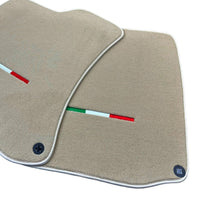 Beige Floor Mats for Ferrari Roma (2021-2024) Italian Edition - AutoWin