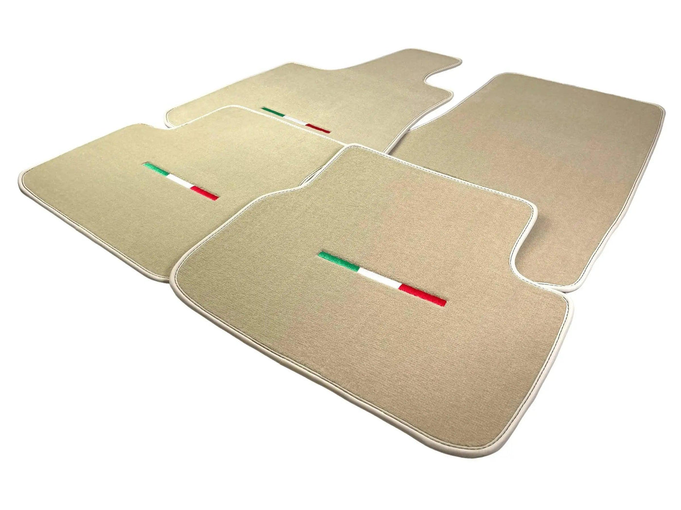 Beige Floor Mats For Maserati Levante (2017-2023) Italy Edition - AutoWin