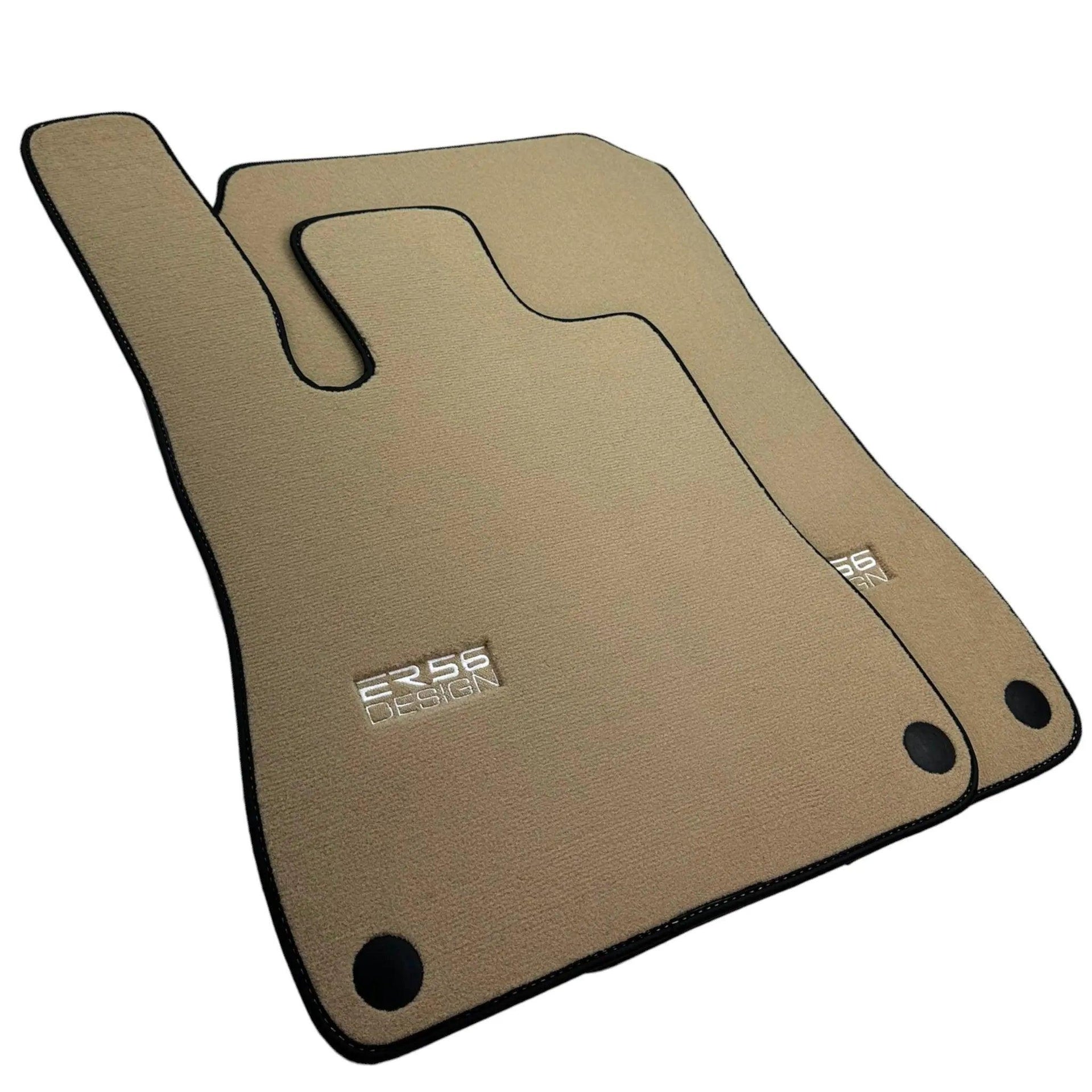 Beige Floor Mats For Mercedes-Benz SLC R172 (2016-2023) - AutoWin