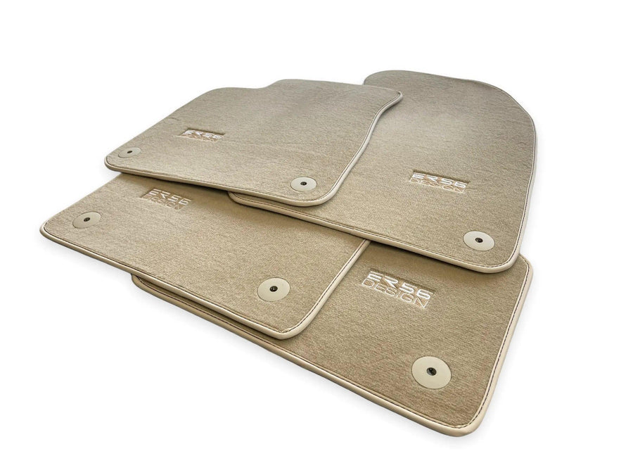 Beige Floor Mats for Porsche Cayenne (2018-2023) | ER56 Design - AutoWin