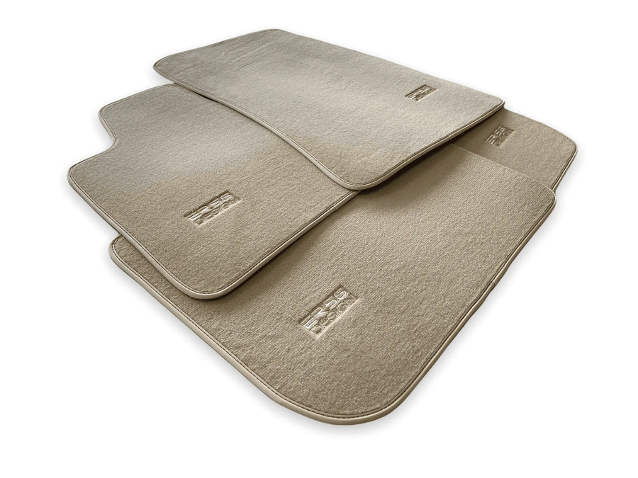 Beige Floor Mats for Rolls Royce Phantom VIII (2017-2024) ER56 Design