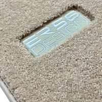Beige Luxury Floor Mats for Mercedes Benz C-Class S206 Wagon (2021-2023) Hybrid | ER56 Design - AutoWin