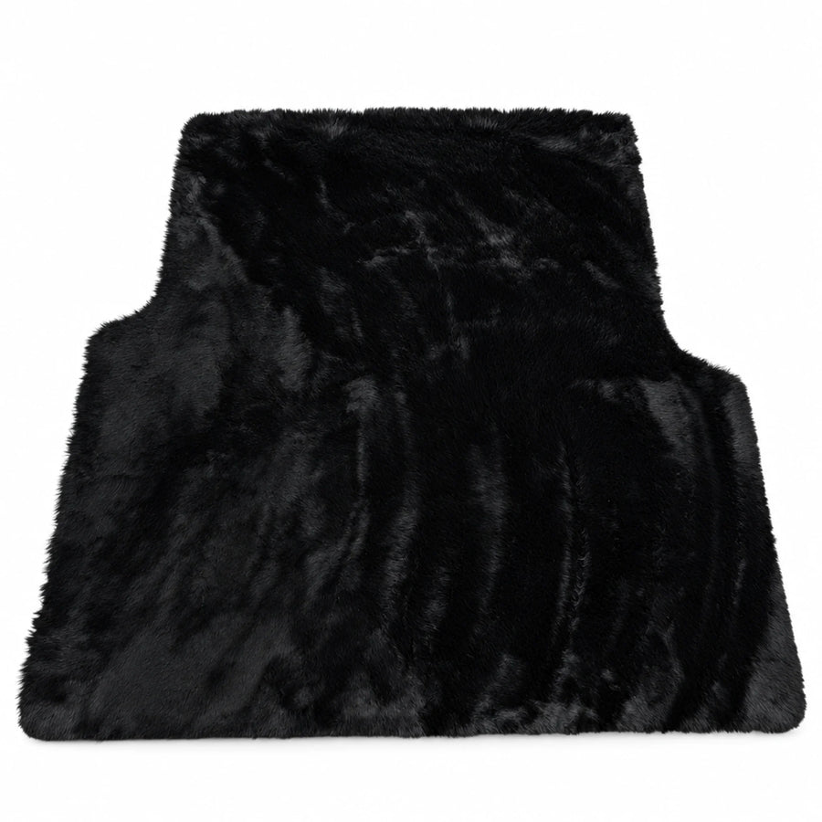 Customizable Black Sheepskin Trunk Floor Mat for Bentley Flying Spur (2005-2013)