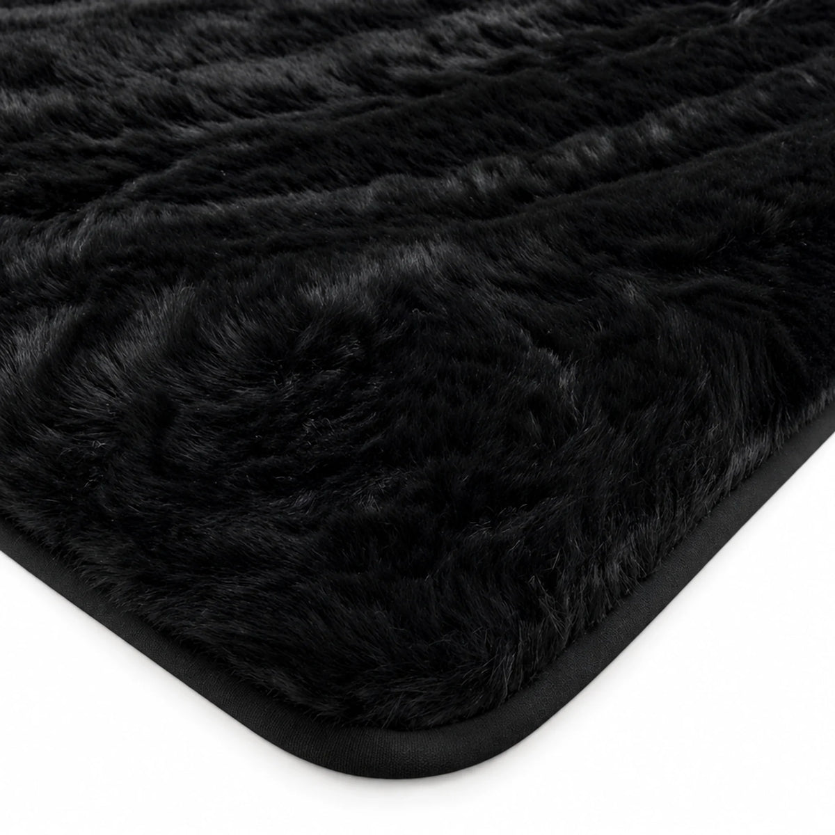 Customizable Black Sheepskin Trunk Floor Mat for Bentley Flying Spur (2019-2023)