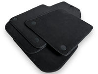 Black Alcantara Floor Mats For Ferrari 612 Scaglietti 2005-2011 ER56 Design - AutoWin