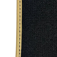 Schwarze Alcantara Autofußmatten für Ferrari F430 (2004-2009) - Rote Nähte - AutoWin
