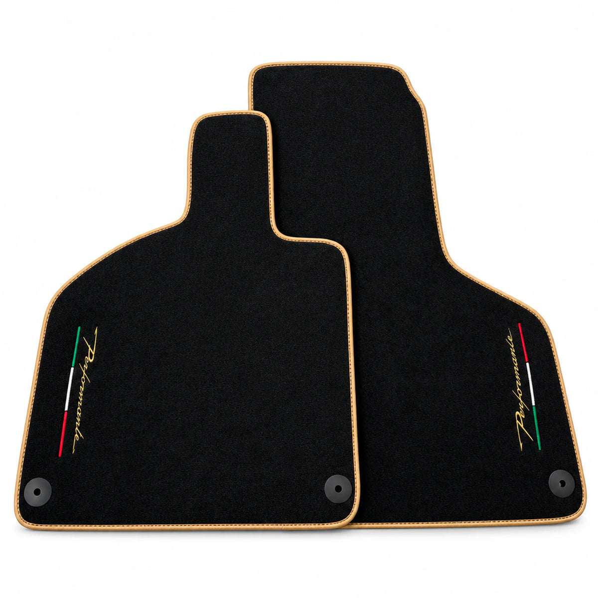 Black Carpet Floor Mats for Lamborghini Huracan Performante – Optional Alcantara Pillows Set of 2