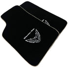 Black Floor Mats Beige Trim for Pontiac FireBird (1970-1981) Trans Am - AutoWin