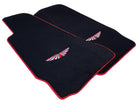 Black Floor Mats For Aston Martin DB9 (2004-2016) Red Trim - AutoWin