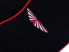 Black Floor Mats For Aston Martin Vanquish (2012–2018) Red Trim - AutoWin