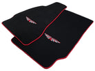 Black Floor Mats For Aston Martin Vanquish (2012–2018) Red Trim - AutoWin
