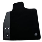 Black Floor Mats for Audi TT MK1 Convertible (1998-2006) with Leather - AutoWin
