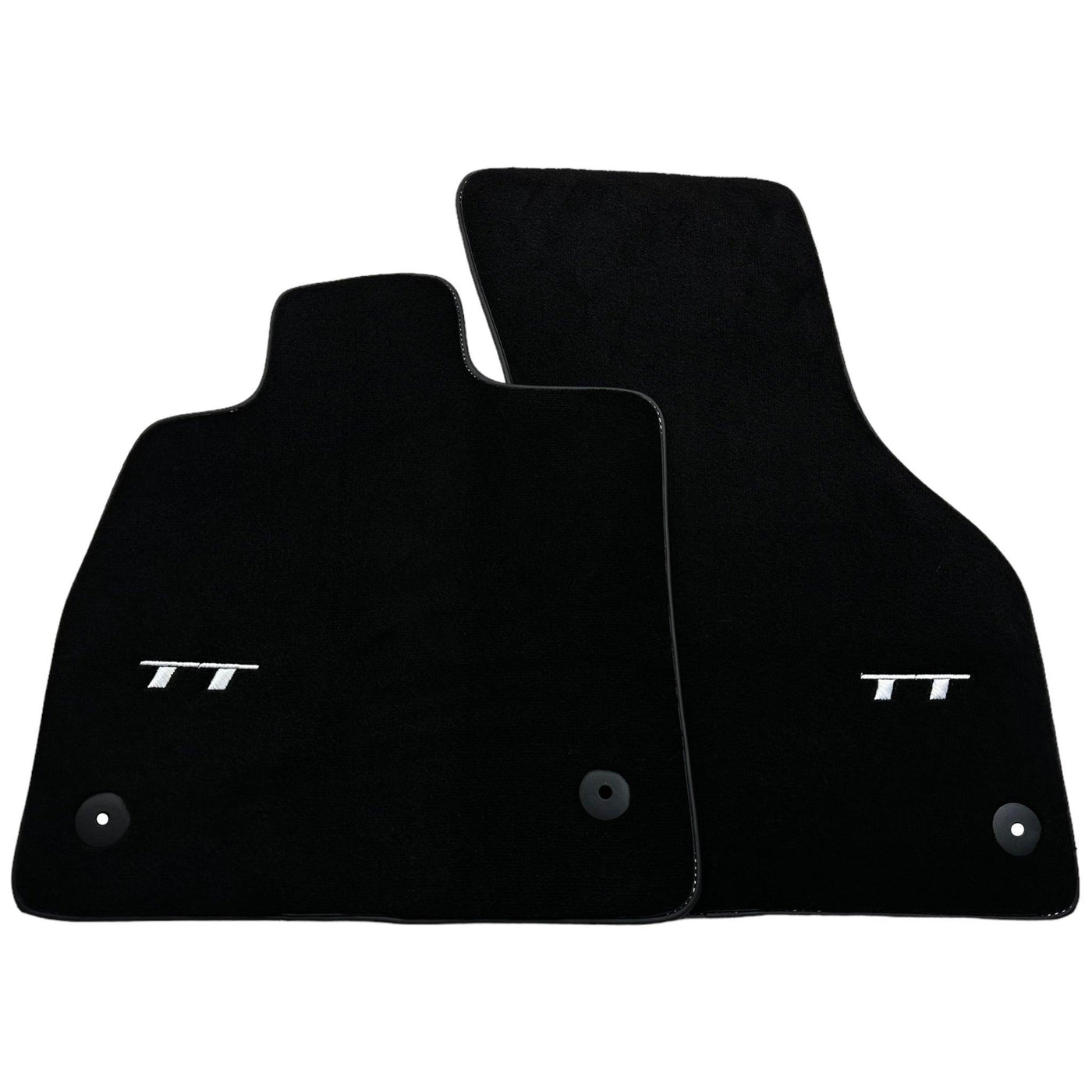 Black Floor Mats for Audi TT MK2 Convertible (2006-2014) - AutoWin