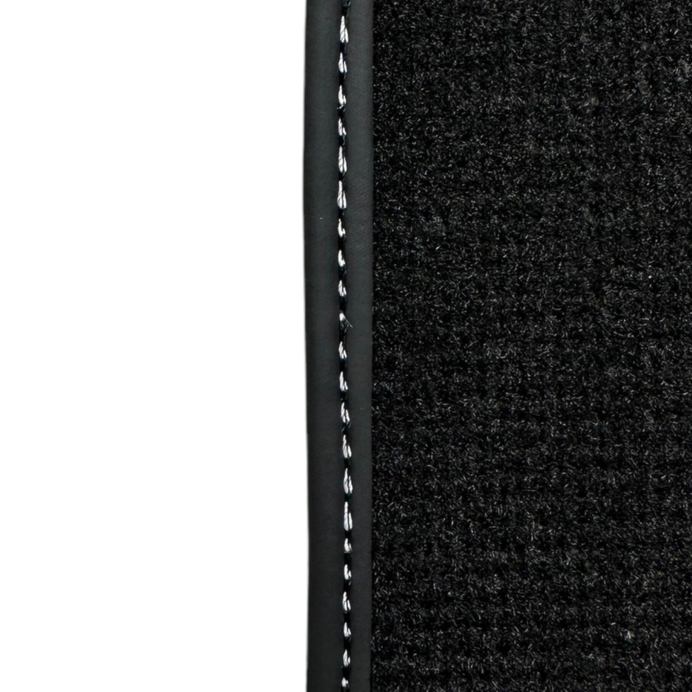 Black Floor Mats for Audi TT MK2 Coupe (2006-2014) with Leather - AutoWin