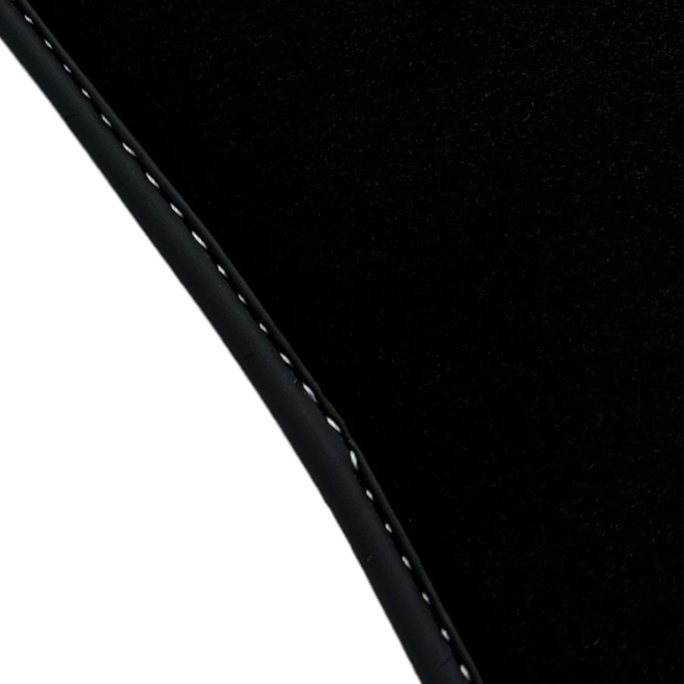 Black Floor Mats for Audi TT MK2 Coupe (2006-2014) with Leather - AutoWin