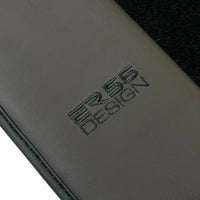 Black Floor Mats for Bentley Bentayga (2015-2023) with Dark Brown Leather | ER56 Design - AutoWin