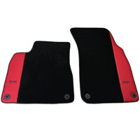 Black Floor Mats for Bentley Bentayga (2015-2023) with Red Leather | ER56 Design - AutoWin