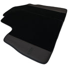 Black Floor Mats for Bentley Continental GT (2003–2011) with Dark Brown Leather | ER56 Design - AutoWin