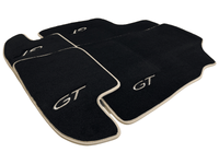 Black Floor Mats For Bentley Continental GT (2011–2018) With Beige Trim - AutoWin