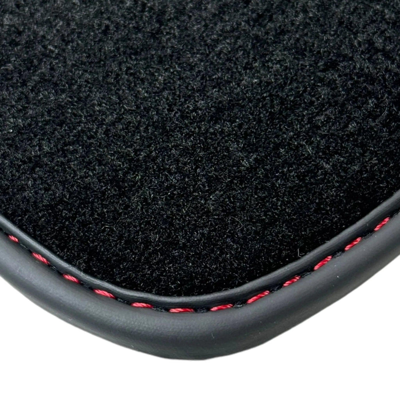 Black Floor Mats for Bentley Continental GT (2011–2018) with Red Leather | ER56 Design - AutoWin