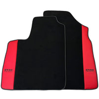 Black Floor Mats for Bentley Continental GT (2011–2018) with Red Leather | ER56 Design - AutoWin