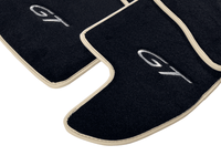 Black Floor Mats For Bentley Continental GTC (2006–2011) With Beige Trim - AutoWin