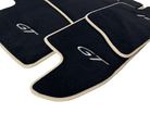 Black Floor Mats For Bentley Continental GTC (2006–2011) With Beige Trim - AutoWin