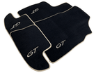 Black Floor Mats For Bentley Continental GTC (2006–2011) With Beige Trim - AutoWin