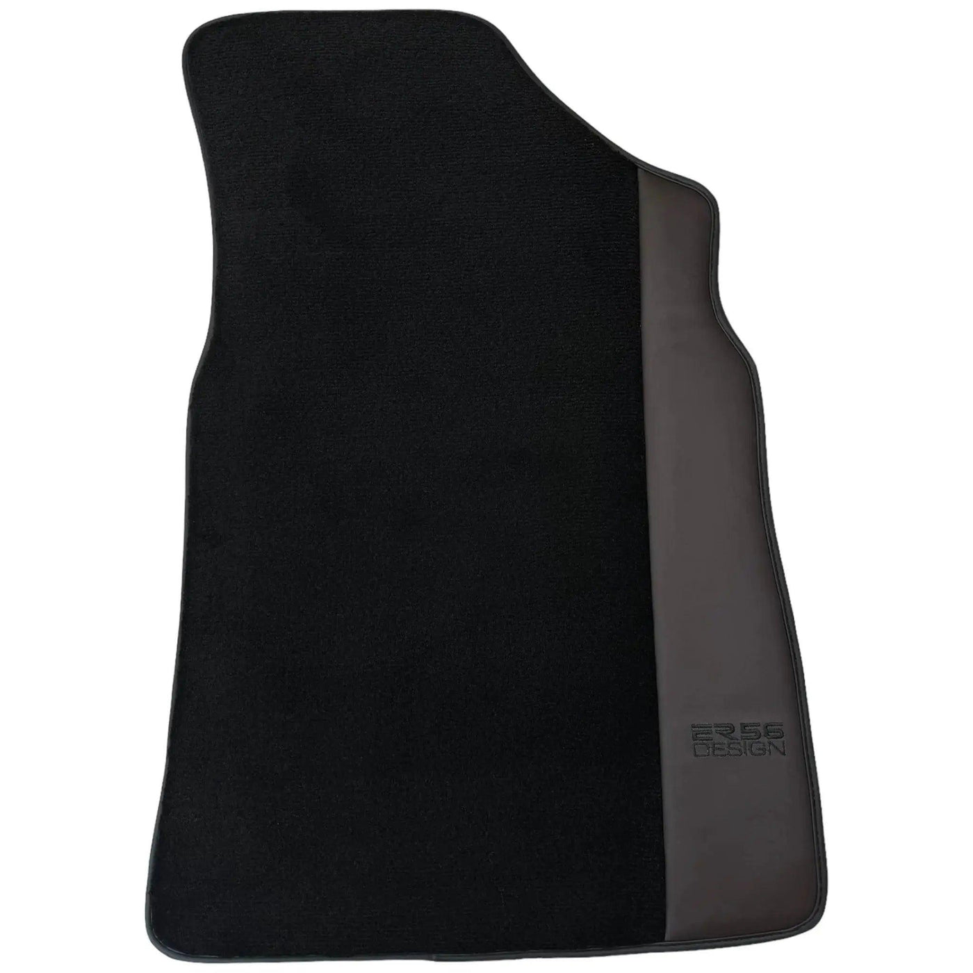 Black Floor Mats for Bentley Continental GTC (2006–2011) with Dark Brown Leather | ER56 Design - AutoWin