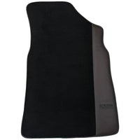 Black Floor Mats for Bentley Continental GTC (2006–2011) with Dark Brown Leather | ER56 Design - AutoWin