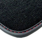 Black Floor Mats for Bentley Continental GTC (2006–2011) with Red Leather | ER56 Design - AutoWin