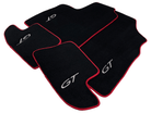 Black Floor Mats For Bentley Continental GTC (2006–2011) With Red Trim - AutoWin