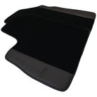 Black Floor Mats for Bentley Continental GTC (2018–2023) with Dark Brown Leather | ER56 Design - AutoWin