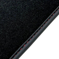 Black Floor Mats for Bentley Continental GTC (2018–2023) with Red Leather | ER56 Design - AutoWin