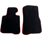 Black Floor Mats For BMW 4 Series F32 With M Package | Red Trim - AutoWin