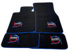 Black Floor Mats For BMW 4 Series G23 Convertible ER56 Design Limited Edition Blue Trim - AutoWin