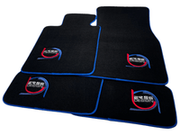 Black Floor Mats For BMW F74 Gran Coupe (2025-2026) ER56 Design Limited Edition Blue Trim - AutoWin