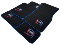 Black Floor Mats For BMW M3 G81 Touring (2022-2026) ER56 Design Limited Edition Blue Trim - AutoWin
