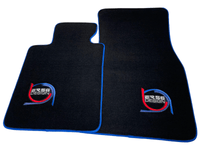 Black Floor Mats For BMW Gran Tourer F46 (2015-2022) 5 Seats ER56 Design Limited Edition Blue Trim - AutoWin