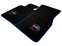 Black Floor Mats For BMW U06 (2022-2026) ER56 Design Limited Edition Blue Trim - AutoWin