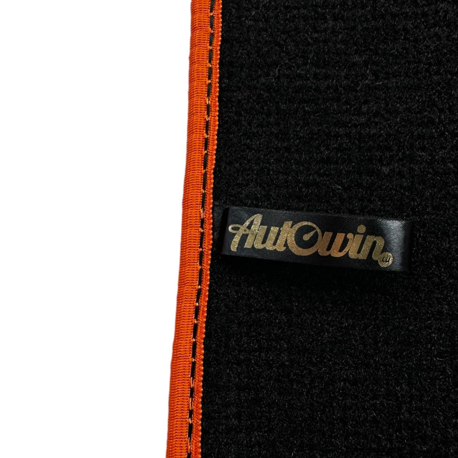 Black Floor Mats For BMW M3 G81 Touring (2022-2026) | Orange Trim - AutoWin