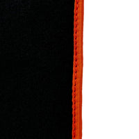 Black Floor Mats For BMW G60 (2023-2026) Sedan | Orange Trim - AutoWin