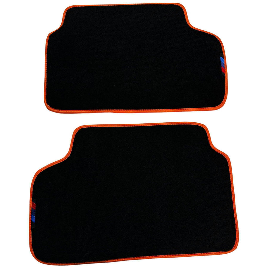 Black Floor Mats For BMW F74 Gran Coupe (2025-2026) | Orange Trim - AutoWin