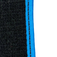 Black Floor Mats For BMW U06 (2022-2026) | Sky Blue Trim - AutoWin