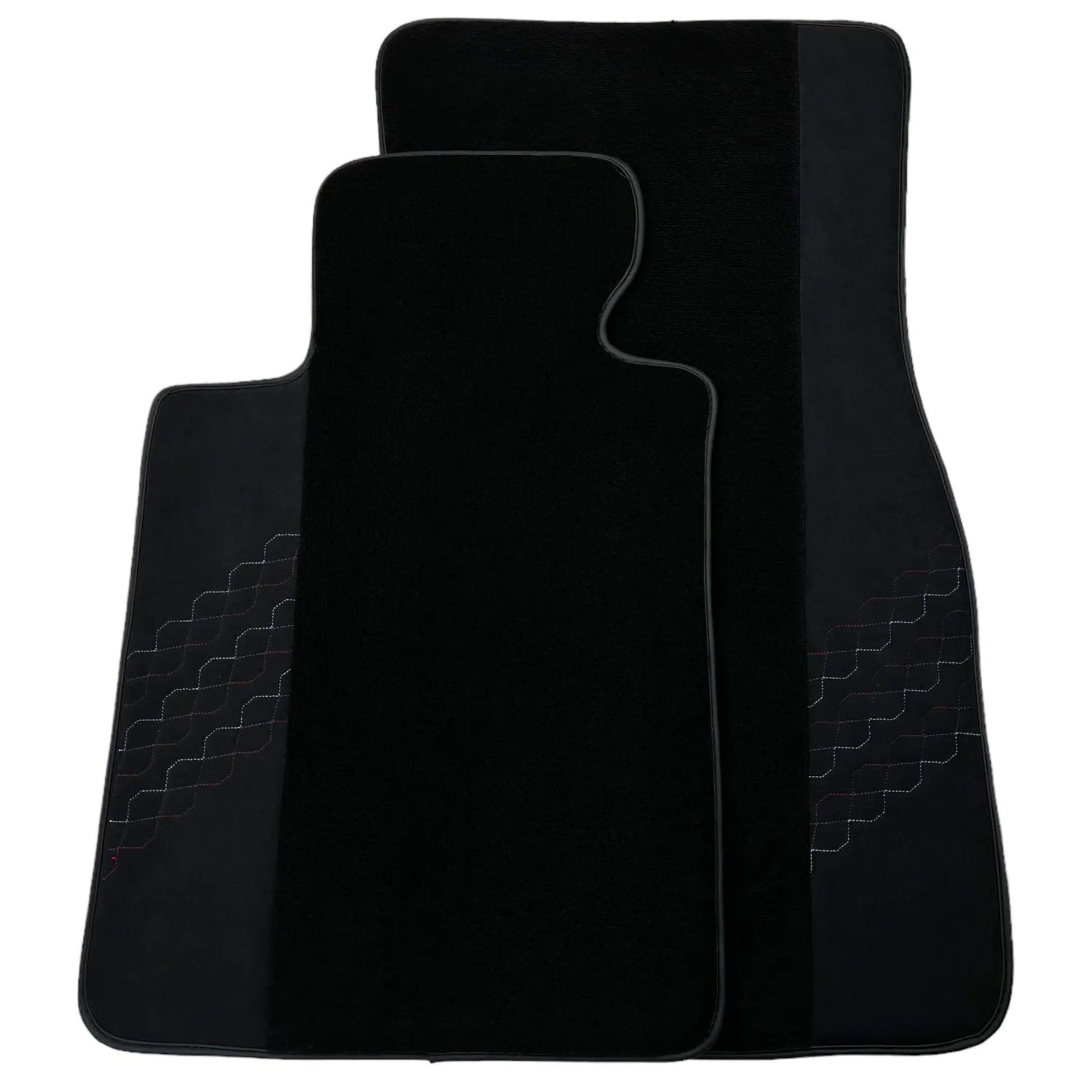Black Floor Mats for BMW 2 Series G60 (2023-2026) Sedan with Alcantara Leather - AutoWin