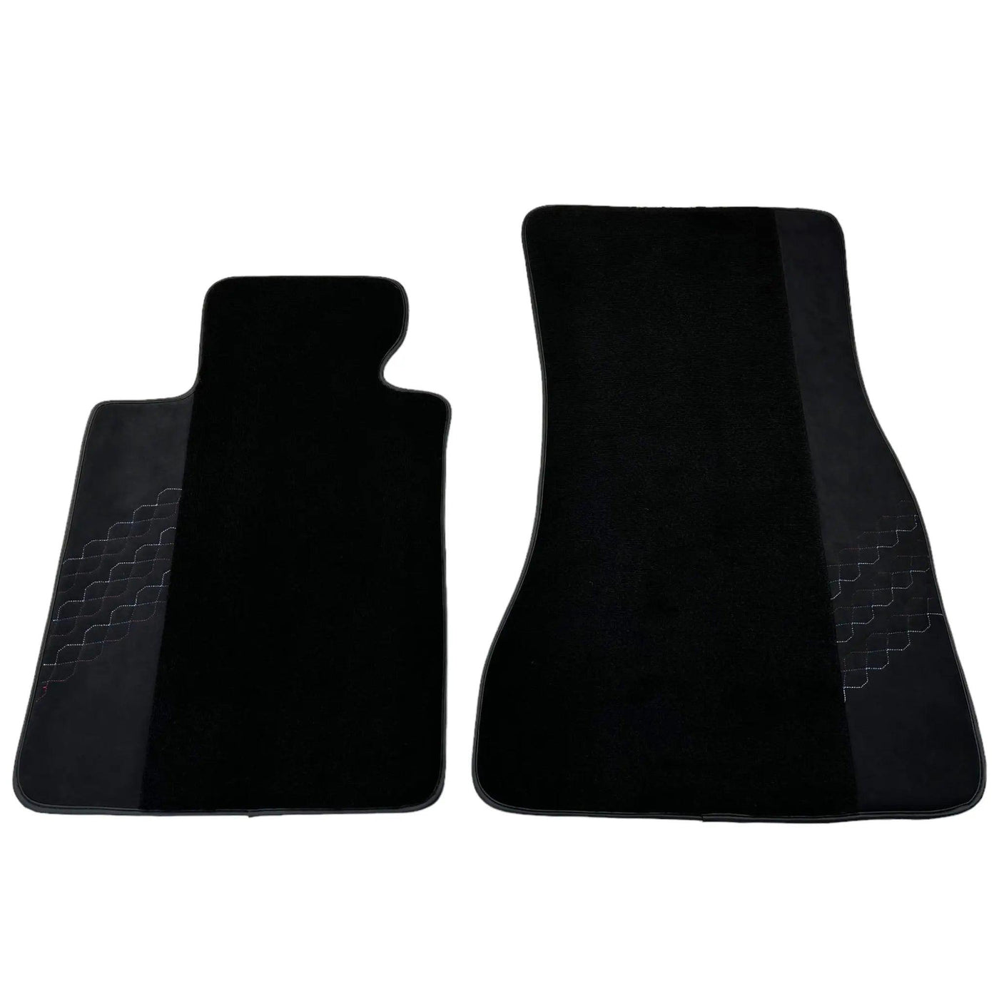 Black Floor Mats for BMW 2 Series Gran Tourer F46 (2015-2022) 5 Seats with Alcantara Leather - AutoWin